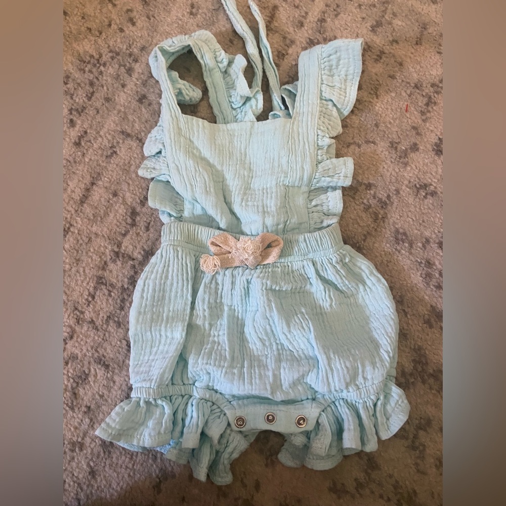 Ruffled romper